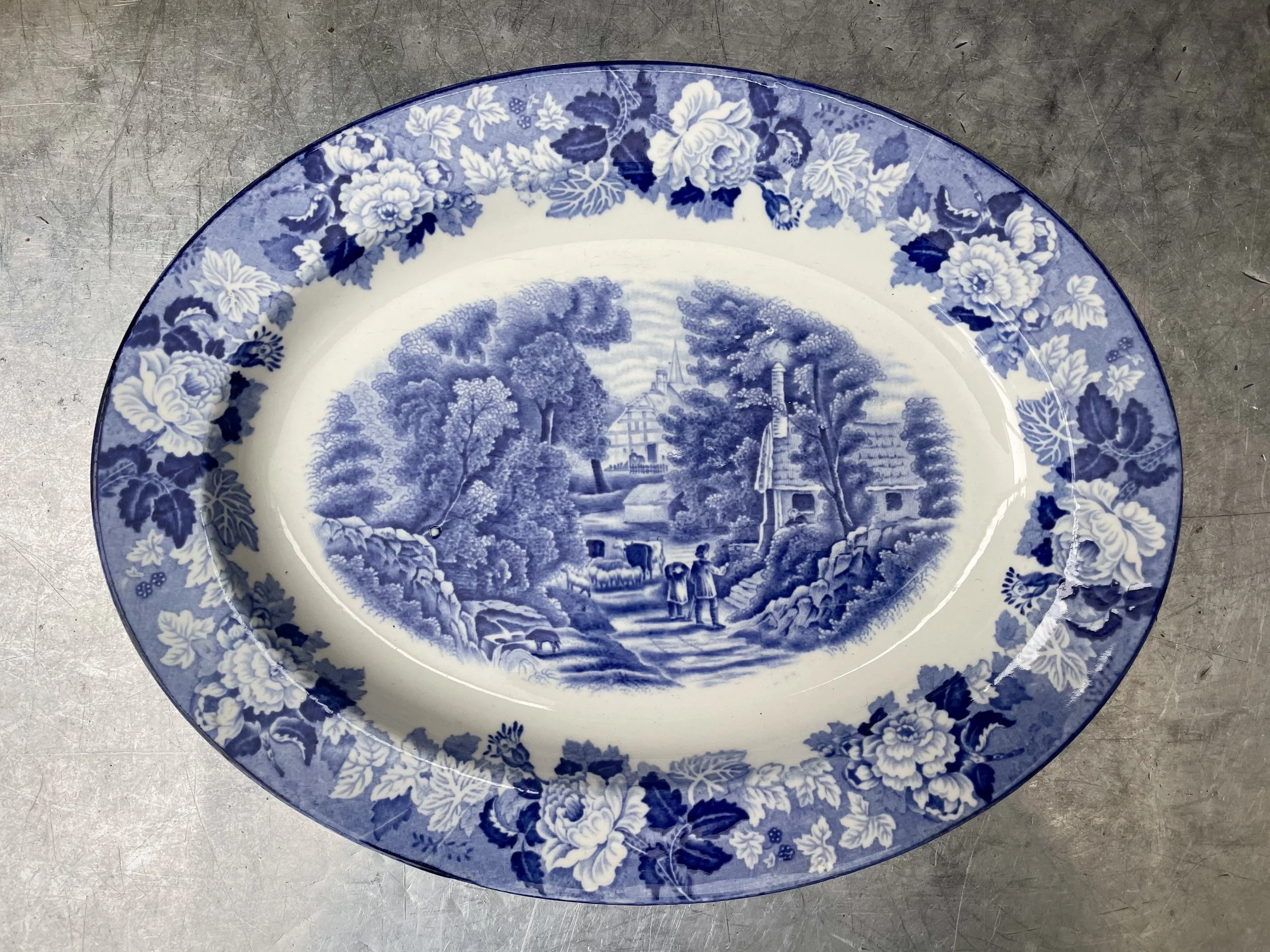 Enoch Wood's English Scenery Platter - early 1900s — Splash Of Colour
